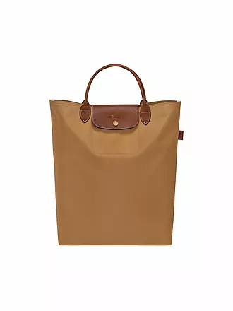 LONGCHAMP | Le Pliage Original Shopper Medium, Marine | camel
